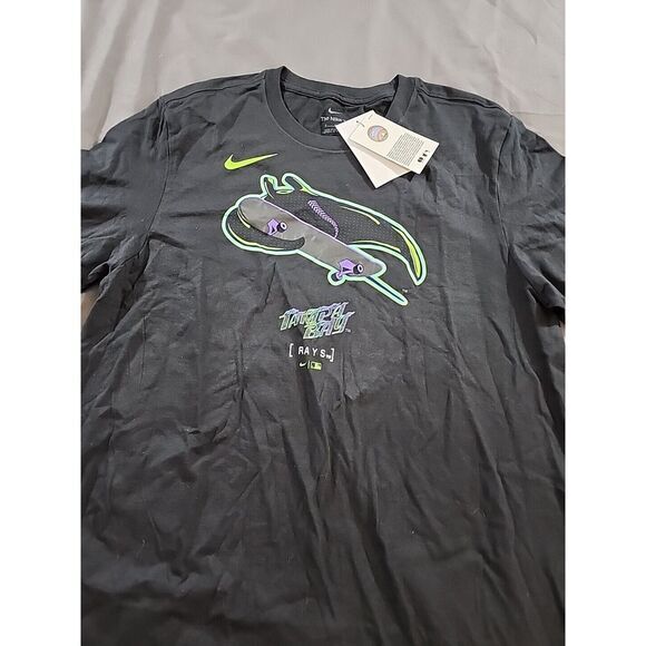 Tampa Bay Rays Nike Authentic Skateboard‎ City Connect Medium team issue shirt - Picture 2 of 6